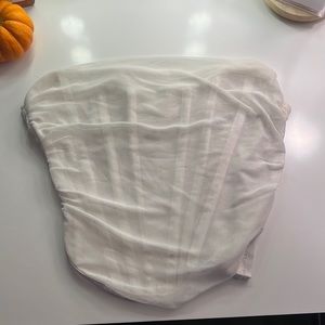 White corset top